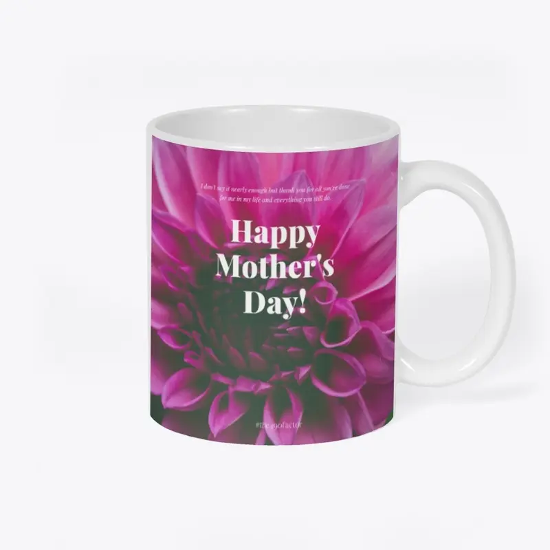 Happy Mother's Day Pink Flower Burst Mug